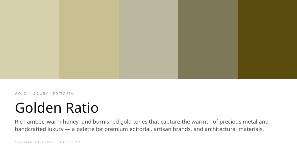Golden Ratio — Color Palette | ColorArchive