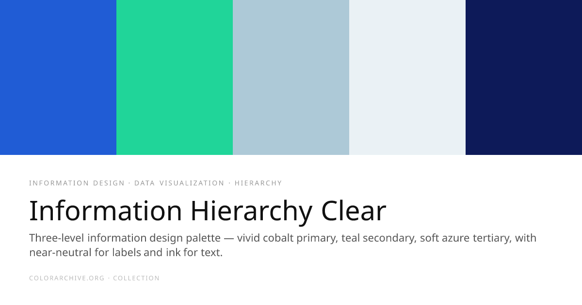 Information Hierarchy Clear — Color Palette | ColorArchive