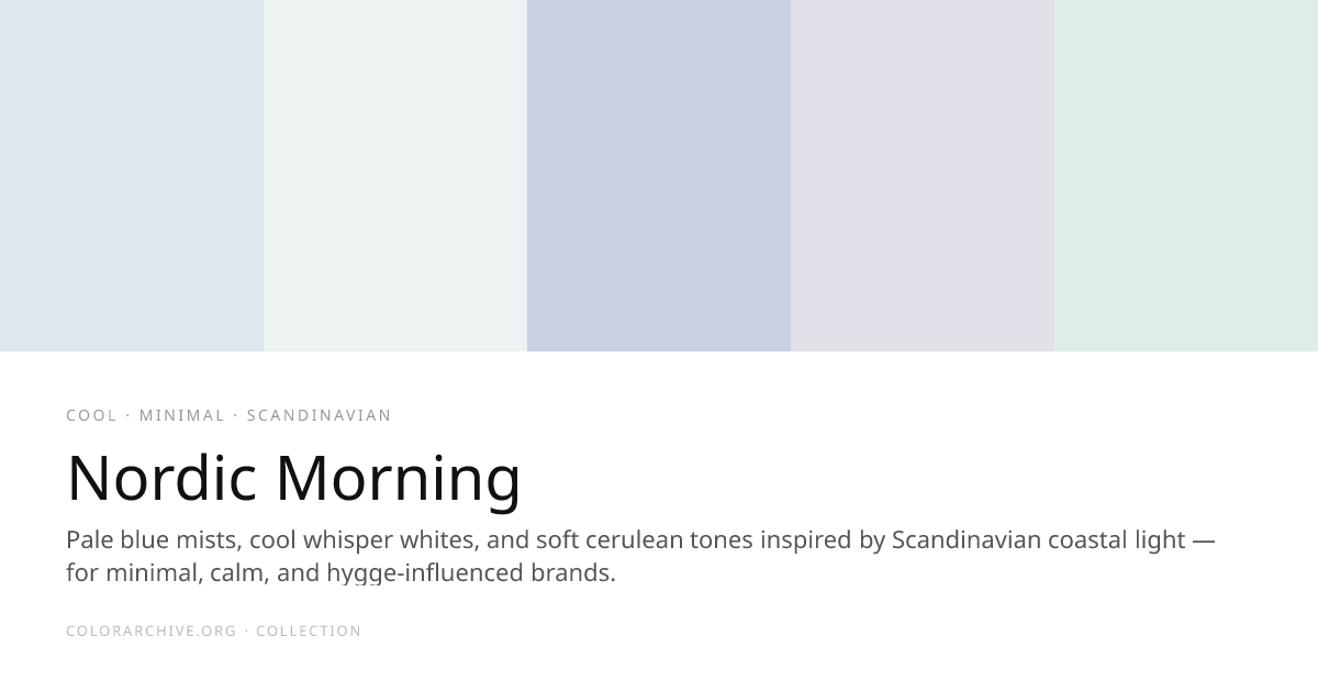 Nordic Morning — Color Palette | ColorArchive