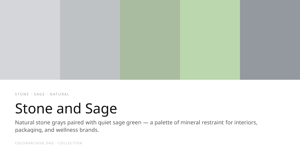 Stone and Sage — Color Palette | ColorArchive