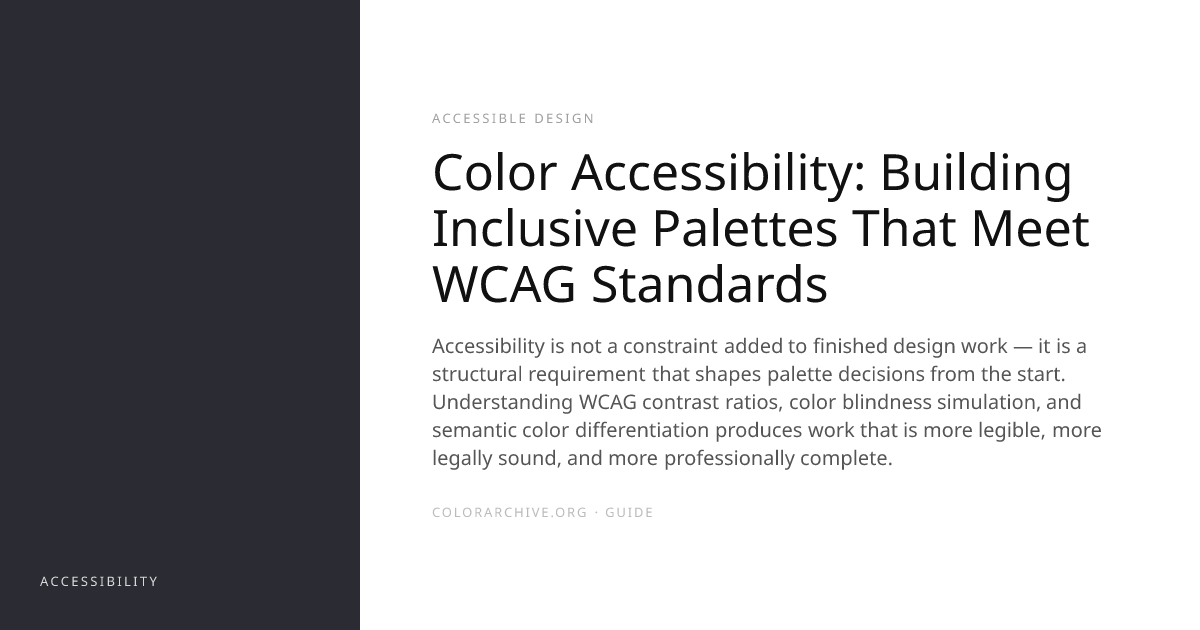Color Accessibility: Building Inclusive Palettes That Meet WCAG ...