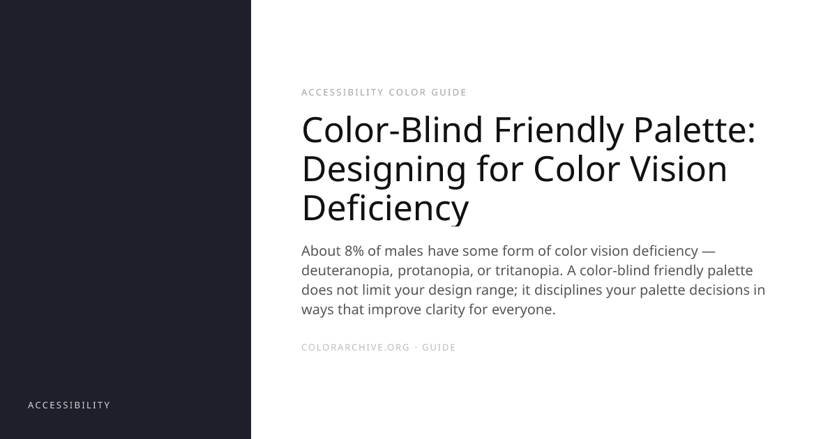 Color-Blind Friendly Palette: Designing for Color Vision Deficiency ...