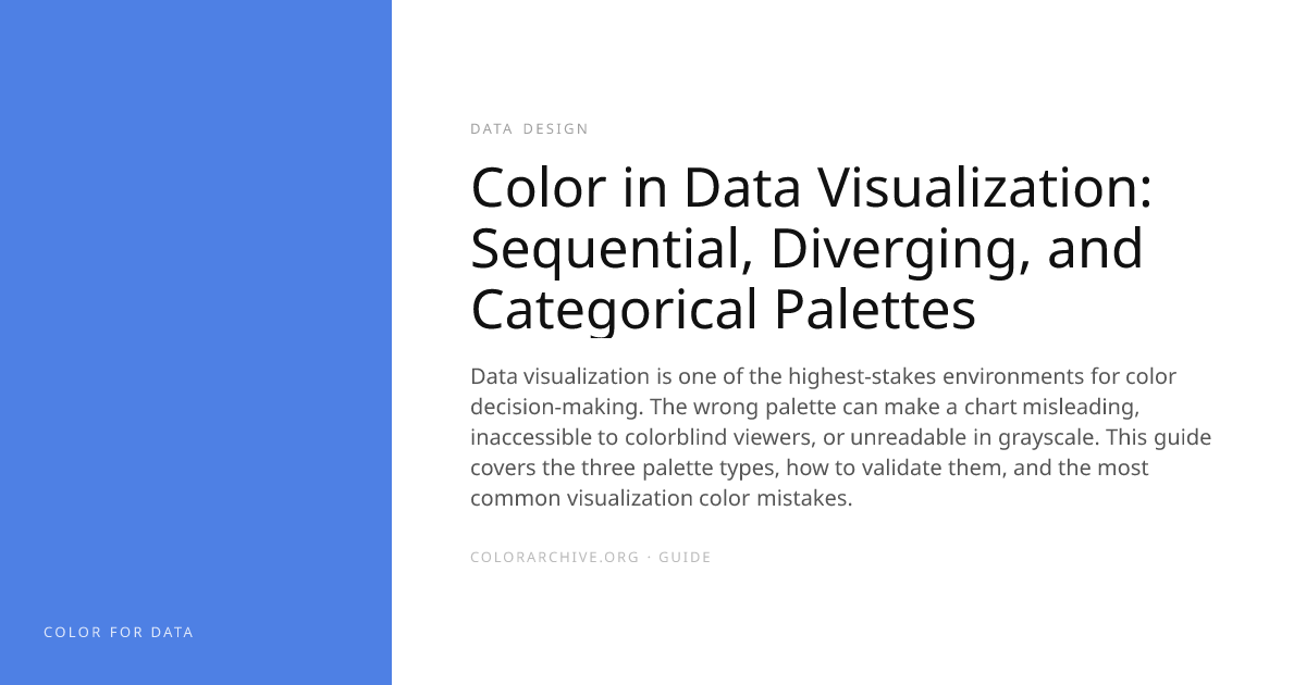 Color in Data Visualization: Sequential, Diverging, and Categorical ...