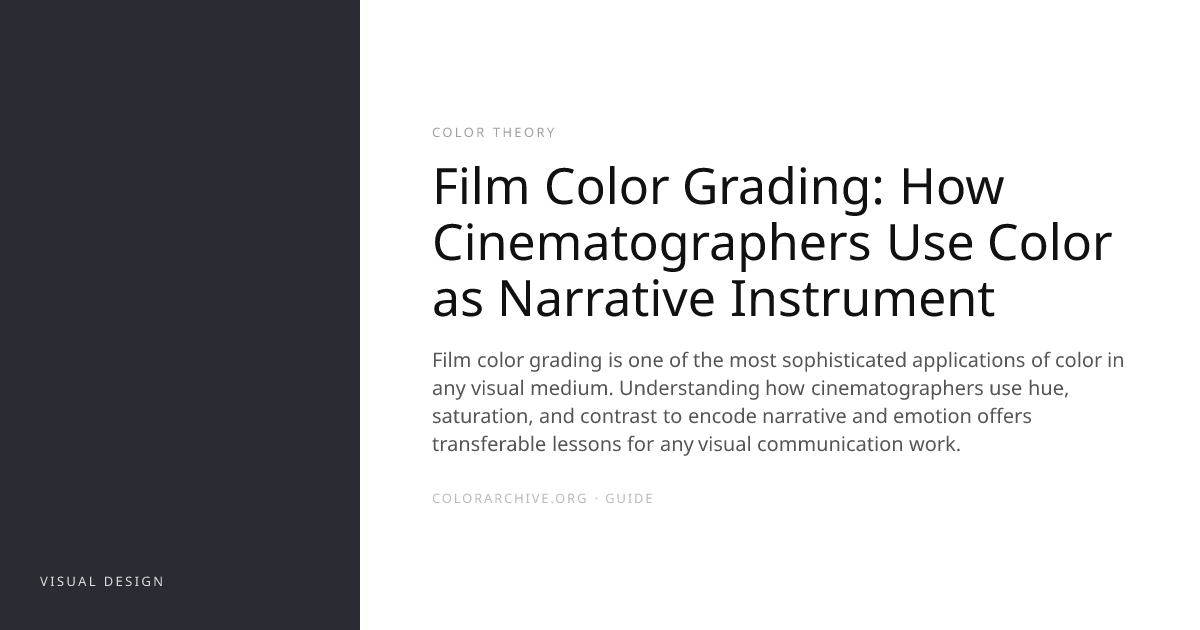 Film Color Theory: How Cinematography Uses Color (with Palettes)