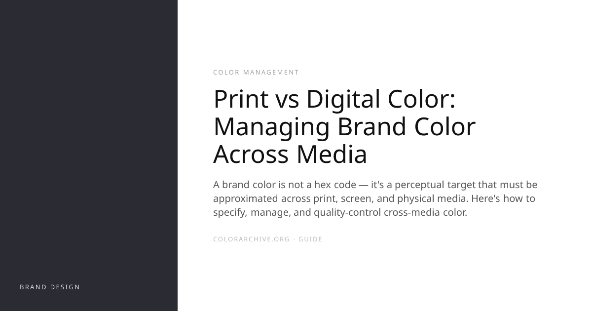 Print vs Digital Color: Managing Brand Color Across Media ...